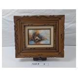 ANITQUE FRAMED SIGNED OIL PAINTING
