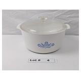 CORNINGWARE  BLUE CORNFLOWER RANGETOPPER DUTCH OVE