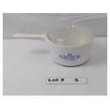 CORNINGWARE  BLUE CORNFLOWER RANGETOPPER POT - RES