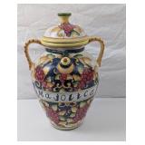 VINTAGE MAOJOLICA WINE OR WATER JUG - RESERVE $50