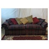 LARGE VITAGE UPHOLSTERED SOFA - RESERVE $150 THIS