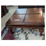 LARGE VINTAGE WOOD COFFEE TABLE - RESERVE $50