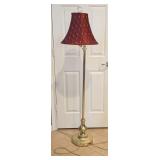 VINTAGE GOLD TONE FLOOR LAMP