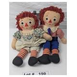 RAGGEDY ANN AND RAGGEDY ANDY KNICKERBOCKER VINTAGE