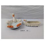 HANDMADE DUCK CERAMIC SERVING BOWLS