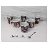 HOLLIDAY MUGS AND CUPS, AND COLLECTIBLE SILVER SPO