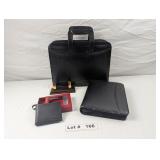 LEATHER BRIEF CASE, BUSINESS CARD HOLDER, NEW WALL