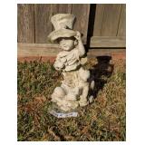 GARDEN FIGURE CHILD WITH PUPPY