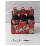 SANTA IN SLEIGH 2001 COCA-COLA CHRISTMAS 6PK 8 OZ