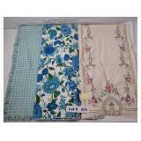 TABLE CLOTHS - RIGHT MOST TABLE CLOTH HAND CROSS S