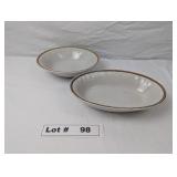 VINTAGE AMREICAN HEARTHSIDE STONEWARE SERVING BOWL