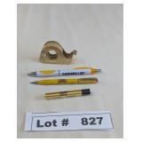 CATERPILLAR PROMO PEN AND MECHANICAL PENCIL WITH C