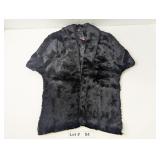 VINTAGE BLACK FUR SHOULDER CAPE - RESERVE $75
