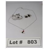 SILVER TONE FASHION JEWELRY