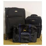 LARGE & MEDIUM SUITCASE & VERSACE OVERNIGHT BAG