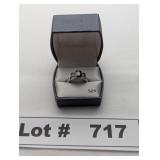 JEWELRY - SILVER AND ONYX RING - RESERVE $50