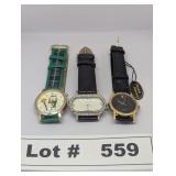 3 LADIES FASHION WATCHES
