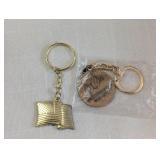 A.W THOMPSON DRILLING PROMO KEY CHAIN AND FLAG KEY
