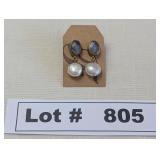 GOLD PLATED DROP EARRINGS WITH LABRADORITE AND CUL