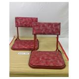 VINTAGE METAL FRAMED STADIUM SEATS