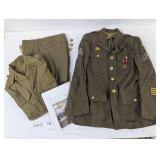 WORLD WAR II UNIFORM AND STORY FROM THE SOILDER WH