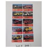 FAMA FIRE TRUCK TRADING CARDS
