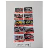 FAMA FIRE TRUCK TRADING CARDS