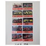 FAMA FIRE TRUCK TRADING CARDS