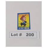 PEANUTS ALL STAR LINUS BASEBALL TRADING CARD