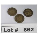 HORSESHOE $1 GAMING COINS - RESERVE $20