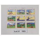 SET OF 18 #'S 37-54 LOONEY TOONS ALL STAR BASEBALL