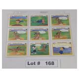 SET OF 18 #'S 91-108 LOONEY TOONS ALL STAR BASEBAL