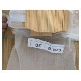 PISTACHO BASS WOOD BLIND 48'X64' - RESERVE $20