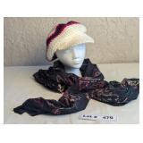 CROCHETED WOOL HAT AND SCARF