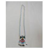 BEAD MEDALLION NATIVE AMERICAN BEADED NECKLACE