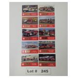 FAMA FIRE TRUCK TRADING CARDS