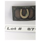 BRASS & BRONZE BELT BUCKLE - RESERVE $97