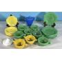 Vintage Akro Agate childrens gypsy tea set pieces