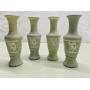 Vintage Wedgwood Sage Green vases-6" tall