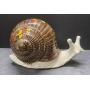 Retro ceramic snail 7" across