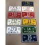 Vintage license plates 1973 through 1983 missing