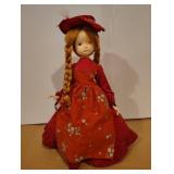 14" Musicbox Doll in Red Dress