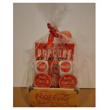 Glass Coca-Cola Gift Basket