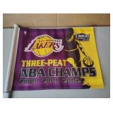 NBA Lakers Three-Peat Car Flag 2000-2002