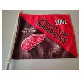 Detroit Red Wings 2002 Champions Car Flag
