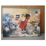 G.Rose Washday On Canvas