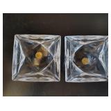 Pair of 2 Cristal D Arques Ash Trays