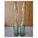 Lot of 2 Glass Money Back Coke Bottles