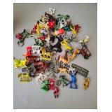 Lot of VIntage Minature Plastic Toys
