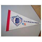 WJR Detroit Tigers Baseball Pennant